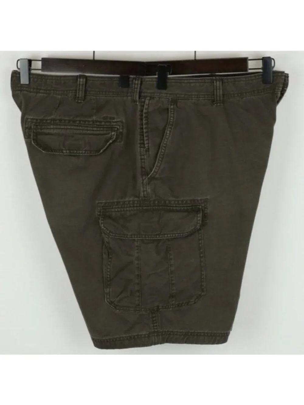 Izod Men's Size 42 Brown Woven Cotton Twill Breathable Casual Cargo Shorts
